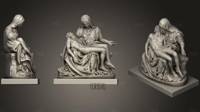 Michelangelos Pieta stl model for CNC